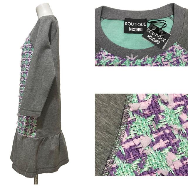 新品モスキーノMOSCHINOツイード&スウェットワンピース グ < ブランド 新品モスキーノMOSCHINOツイード&スウェットワンピース グ < ブランドの