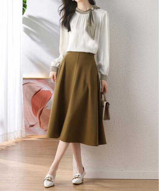 送料無料 新品 ボウタイサテンブラウス バイカラーシャツ < 女性ファッション  送料無料 新品 ボウタイサテンブラウス バイカラーシャツ < 女性ファッションの
