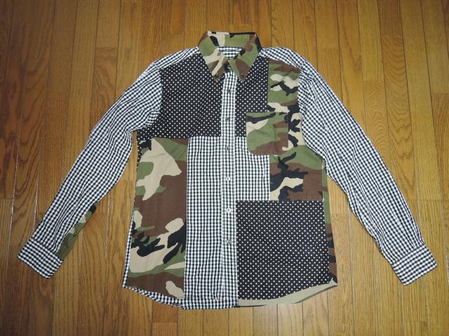 SOPHNET. \tlbg MULTI MIX B.D SHIRT č\zVc S  pb`[N   `FbN   uh 