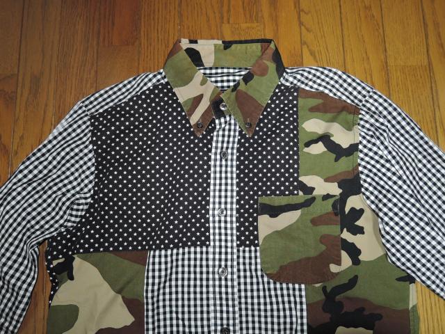 SOPHNET. \tlbg MULTI MIX B.D SHIRT č\zVc S  pb`[N   `FbN  uh 