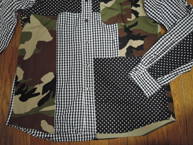 SOPHNET. \tlbg MULTI MIX B.D SHIRT č\zVc S  pb`[N   `FbN  uh 