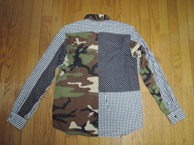 SOPHNET. \tlbg MULTI MIX B.D SHIRT č\zVc S  pb`[N   `FbN  uh 