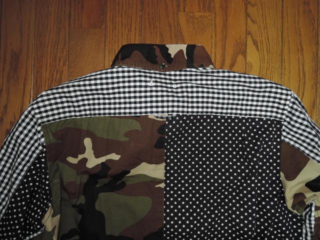 SOPHNET. \tlbg MULTI MIX B.D SHIRT č\zVc S  pb`[N   `FbN  uh 