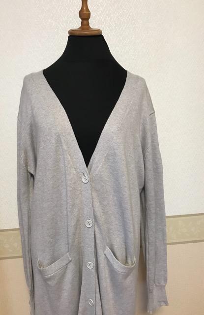 BACK NUMBER カシミア混ニット ロングカーディガン グレー < 女性ファッション  BACK NUMBER カシミア混ニット ロングカーディガン グレー < 女性ファッションの