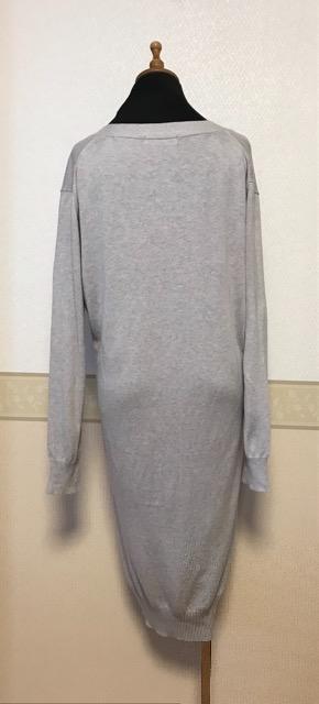BACK NUMBER カシミア混ニット ロングカーディガン グレー < 女性ファッション  BACK NUMBER カシミア混ニット ロングカーディガン グレー < 女性ファッションの