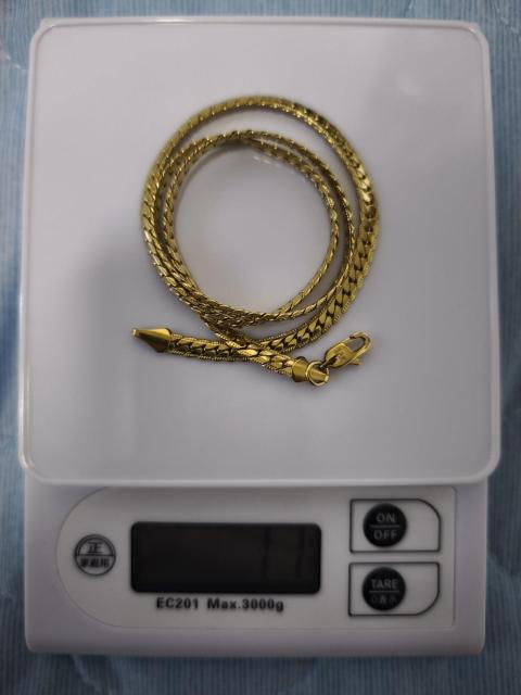 遺品整理 ネックレス 18k刻印有り 50cm < 女性アクセサリー/時計  遺品整理 ネックレス 18k刻印有り 50cm < 女性アクセサリー/時計の