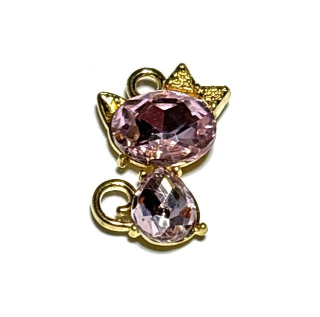 5212 キラキラジルコニアの猫ちゃん ライトピンク1個 金属パーツ アクセサリーチャーム ハンドメイド材料 ネコねこ < ペット/手芸/園芸 5212 キラキラジルコニアの猫ちゃん ライトピンク1個 金属パーツ アクセサリーチャーム ハンドメイド材料 ネコねこ < ペット/手芸/園芸の