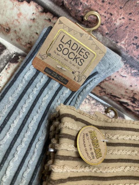 送料無料!『画像から5足組』高級綿【コーマ】使用!プレミアムクォリティ・レディース綿混ミドル丈ソックス < 女性ファッション  送料無料!『画像から5足組』高級綿【コーマ】使用!プレミアムクォリティ・レディース綿混ミドル丈ソックス < 女性ファッションの