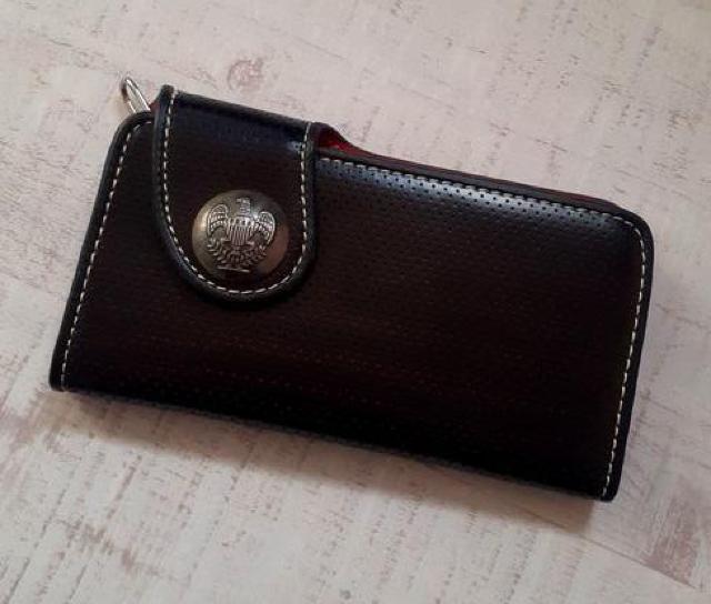 新品■Raimondo Valentino◆ブラック&レッド パンチング イーグルコンチョボタン 長財布 < 女性ファッション  新品■Raimondo Valentino◆ブラック&レッド パンチング イーグルコンチョボタン 長財布 < 女性ファッションの