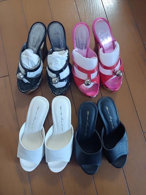 ANAP★ウェッジミュールサンダル★白★アナップ★美脚足長効果抜群★安定★アナップ★新品同様★ < 女性ファッション  ANAP★ウェッジミュールサンダル★白★アナップ★美脚足長効果抜群★安定★アナップ★新品同様★  < 女性ファッションの