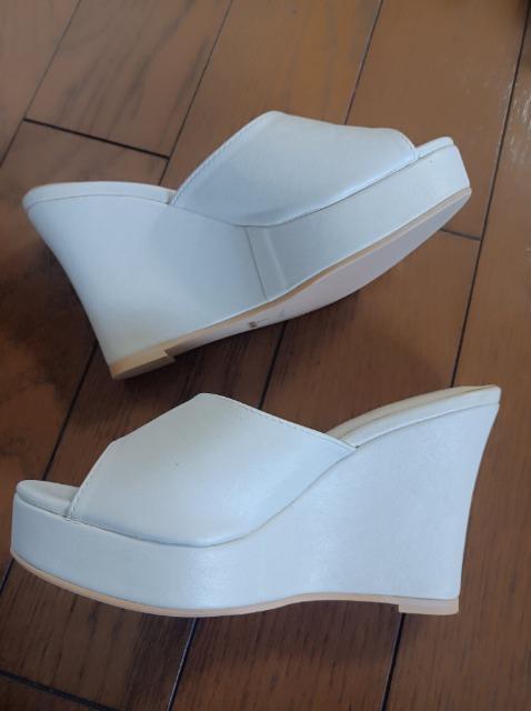 ANAP★ウェッジミュールサンダル★白★アナップ★美脚足長効果抜群★安定★アナップ★新品同様★ < 女性ファッション  ANAP★ウェッジミュールサンダル★白★アナップ★美脚足長効果抜群★安定★アナップ★新品同様★ < 女性ファッションの