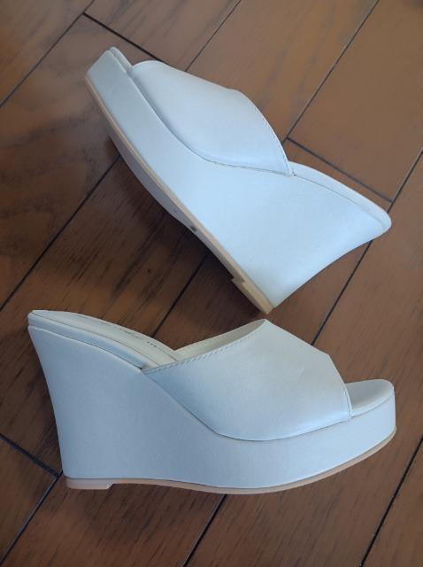 ANAP★ウェッジミュールサンダル★白★アナップ★美脚足長効果抜群★安定★アナップ★新品同様★ < 女性ファッション  ANAP★ウェッジミュールサンダル★白★アナップ★美脚足長効果抜群★安定★アナップ★新品同様★ < 女性ファッションの