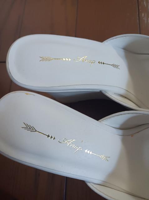 ANAP★ウェッジミュールサンダル★白★アナップ★美脚足長効果抜群★安定★アナップ★新品同様★ < 女性ファッション  ANAP★ウェッジミュールサンダル★白★アナップ★美脚足長効果抜群★安定★アナップ★新品同様★ < 女性ファッションの