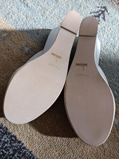 ANAP★ウェッジミュールサンダル★白★アナップ★美脚足長効果抜群★安定★アナップ★新品同様★ < 女性ファッション  ANAP★ウェッジミュールサンダル★白★アナップ★美脚足長効果抜群★安定★アナップ★新品同様★ < 女性ファッションの