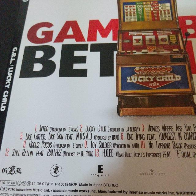 G.B.L.『Lucky Child』Dj Ryow AK-69 "E"qual < CD/DVD/ビデオ  G.B.L.『Lucky Child』Dj Ryow AK-69 "E"qual < CD/DVD/ビデオの