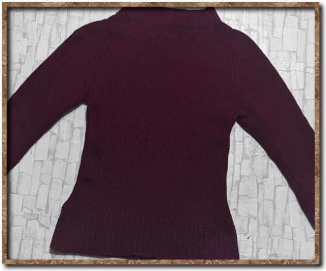 エスピエ カシミヤ100%ハイネック7分袖ニット ワインレッド < 女性ファッション エスピエ カシミヤ100%ハイネック7分袖ニット ワインレッド < 女性ファッションの