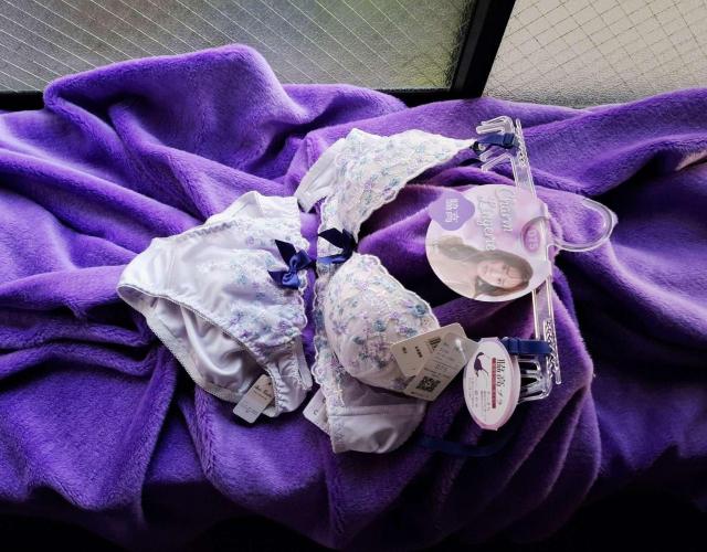 可憐エレガント清楚☆オーロラ輝シャイニーラメ織り込フラワー刺繍レースベール*リボン付☆脇高育乳パッド内蔵ブラ×ショーツ☆ラベンダー < 女性ファッション 可憐エレガント清楚☆オーロラ輝シャイニーラメ織り込フラワー刺繍レースベール*リボン付☆脇高育乳パッド内蔵ブラ×ショーツ☆ラベンダー < 女性ファッションの