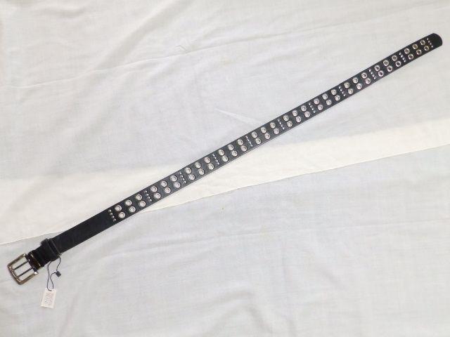 《New》キレカジ系マストアイテム★ダブルピン(2連ハトメ)ベルト<ブラック> < 男性ファッション  《New》キレカジ系マストアイテム★ダブルピン(2連ハトメ)ベルト<ブラック> < 男性ファッションの