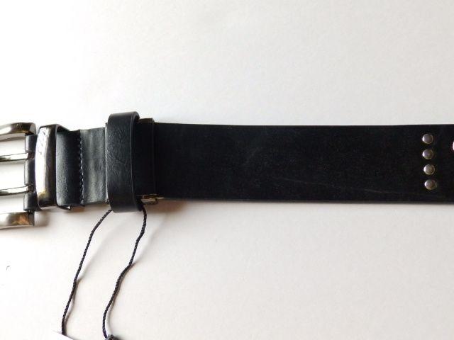 《New》キレカジ系マストアイテム★ダブルピン(2連ハトメ)ベルト<ブラック> < 男性ファッション  《New》キレカジ系マストアイテム★ダブルピン(2連ハトメ)ベルト<ブラック> < 男性ファッションの