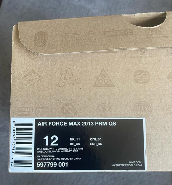 NIKE AIR FORCE MAX 2013 ナイキ エアフォースマックス 597799-001 30cm NBA 数量限定品 < ブランド  NIKE AIR FORCE MAX 2013 ナイキ エアフォースマックス 597799-001 30cm NBA 数量限定品 < ブランドの