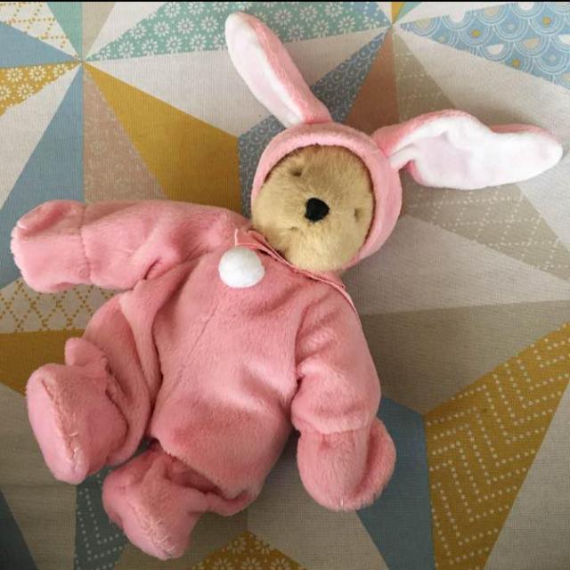テディベア うさぎの着ぐるみ  20cm マテリアル社 クマのぬいぐるみ 着ぐるみ < おもちゃ  テディベア うさぎの着ぐるみ  20cm マテリアル社 クマのぬいぐるみ 着ぐるみ  < おもちゃの