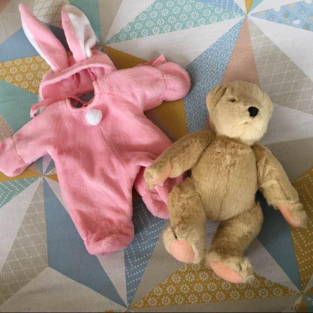 テディベア うさぎの着ぐるみ  20cm マテリアル社 クマのぬいぐるみ 着ぐるみ < おもちゃ  テディベア うさぎの着ぐるみ  20cm マテリアル社 クマのぬいぐるみ 着ぐるみ < おもちゃの