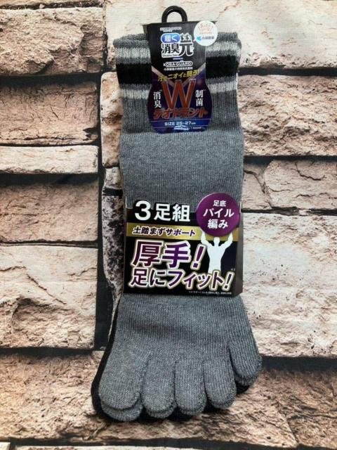 『3足組』小林製薬【履く消臭元】厚手、足底パイル編み 土踏まずサポート付きメンズ綿混5本指スニーカーソックス < 男性ファッション 『3足組』小林製薬【履く消臭元】厚手、足底パイル編み 土踏まずサポート付きメンズ綿混5本指スニーカーソックス < 男性ファッションの