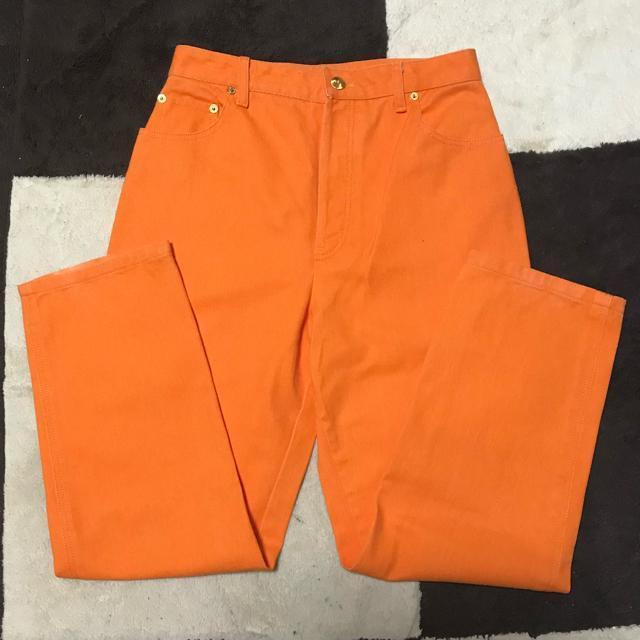 レアカラー 正規品 シャネル CoCoボタン ジーンズ 42 オレンジ < ブランド レアカラー 正規品 シャネル CoCoボタン ジーンズ 42 オレンジ < ブランドの
