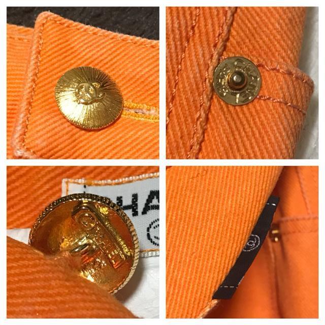 レアカラー 正規品 シャネル CoCoボタン ジーンズ 42 オレンジ < ブランド レアカラー 正規品 シャネル CoCoボタン ジーンズ 42 オレンジ < ブランドの