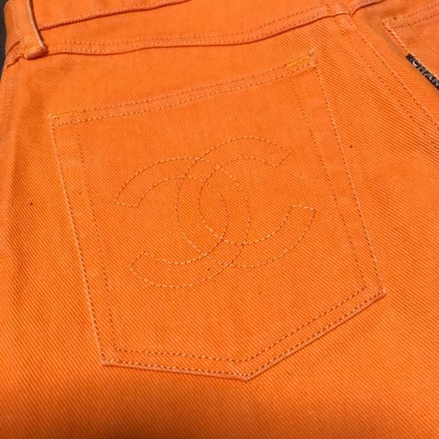 レアカラー 正規品 シャネル CoCoボタン ジーンズ 42 オレンジ < ブランド レアカラー 正規品 シャネル CoCoボタン ジーンズ 42 オレンジ < ブランドの