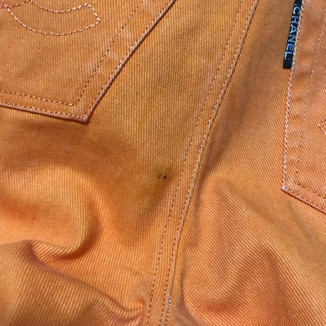 レアカラー 正規品 シャネル CoCoボタン ジーンズ 42 オレンジ < ブランド レアカラー 正規品 シャネル CoCoボタン ジーンズ 42 オレンジ < ブランドの