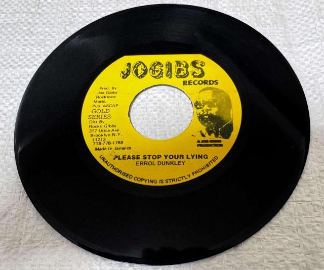 ERROL DUNKLEY PLEASE STOP YOUR LYING JOGIBS GOLD SERIES  �� CD/DVD/�r�f�I�� 