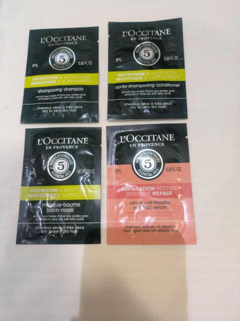 ロクシタン ファイブハーブス シャンプー コンディショナー ヘアマスク セラム 6ml 4種4個セット サンプル < インテリア/ライフ ロクシタン ファイブハーブス シャンプー コンディショナー ヘアマスク セラム 6ml 4種4個セット サンプル < インテリア/ライフの