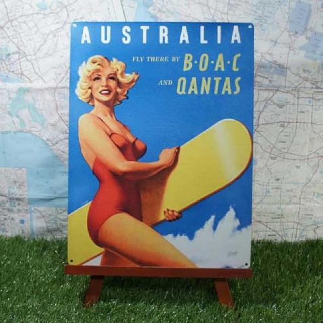新品【ブリキ看板】Australia/オーストラリア BOAC -QAL- < ホビー  新品【ブリキ看板】Australia/オーストラリア BOAC -QAL-  < ホビーの