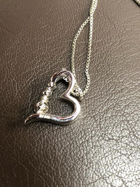 即決 SILVER 925 ネックレス ハート < 女性アクセサリー/時計  即決 SILVER 925 ネックレス ハート < 女性アクセサリー/時計の