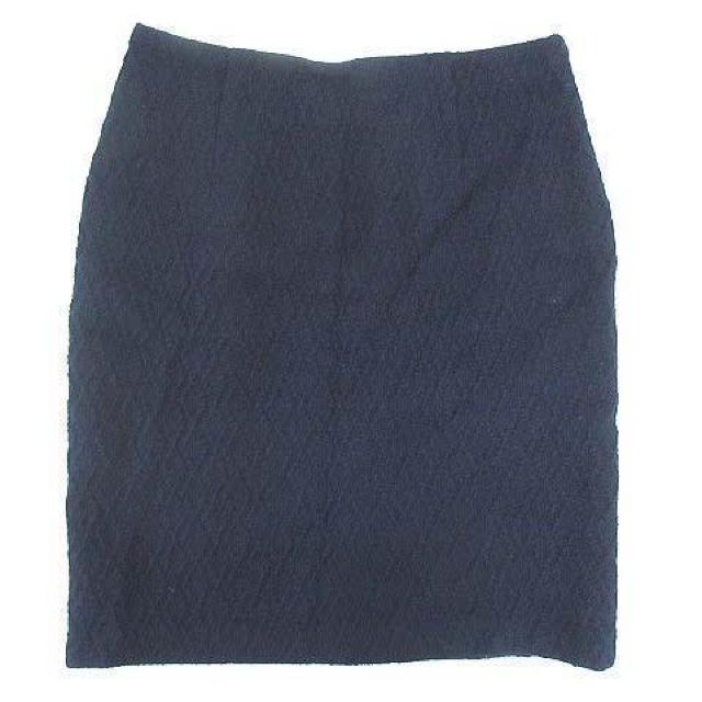 DOUX ARCHIVES スカート ひざ丈 タイト ウール ネイビー 38 < 女性ファッション  DOUX ARCHIVES スカート ひざ丈 タイト ウール ネイビー 38  < 女性ファッションの