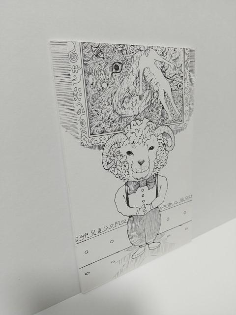 オリジナルイラスト 手描きイラスト 「art」 ハンドメイド 絵 モノクロ 原画 アナログ アート 動物 illustration < アニメ/コミック/キャラクター  オリジナルイラスト 手描きイラスト 「art」 ハンドメイド 絵 モノクロ 原画 アナログ アート 動物 illustration < アニメ/コミック/キャラクターの