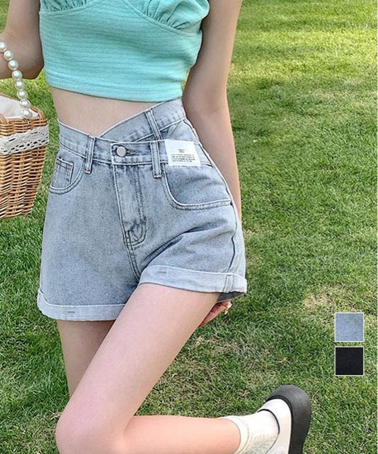 送料無料 新品 デニムショートパンツレディース美脚短パン < 女性ファッション  送料無料 新品 デニムショートパンツレディース美脚短パン  < 女性ファッションの