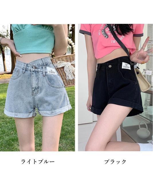 送料無料 新品 デニムショートパンツレディース美脚短パン < 女性ファッション  送料無料 新品 デニムショートパンツレディース美脚短パン < 女性ファッションの