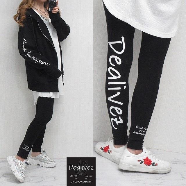 NEW最新【Dealivez】裏起毛レギンス Backロゴ Side刺繍 美脚長 スーパーストレッチ < 女性ファッション NEW最新【Dealivez】裏起毛レギンス Backロゴ Side刺繍 美脚長 スーパーストレッチ < 女性ファッションの
