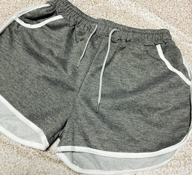 ショートパンツ 部屋着 サイド2本ライン付き ルームウェア ダークグレー 大きいサイズ < 女性ファッション ショートパンツ 部屋着 サイド2本ライン付き ルームウェア ダークグレー 大きいサイズ < 女性ファッションの