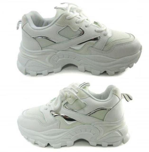 1円~C551新品Love Hunter軽量厚底ボリュームソール/ダッドスニーカーS⇒23a白♀ < 女性ファッション 1円~C551新品Love Hunter軽量厚底ボリュームソール/ダッドスニーカーS⇒23a白♀ < 女性ファッションの