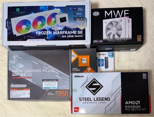 �y�������ȊO�V�i�z�Q�[�~���OPC Ryzen7 7800X3D RX9070XT SSD1TB ������32GB 850W �� PC�{��/���Ӌ@��� 