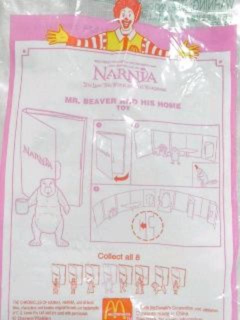 レア♪マクドナルド『ハッピーセット』ナルニア国 ビーバー < ホビー レア♪マクドナルド『ハッピーセット』ナルニア国 ビーバー < ホビーの