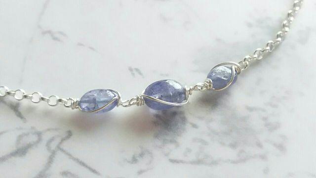 *タンザナイトのチェーンブレスレット*sv 18021 < 女性アクセサリー/時計 *タンザナイトのチェーンブレスレット*sv 18021 < 女性アクセサリー/時計の