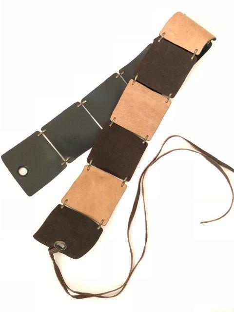 新品〈スウェードベルト〉合成皮革紐リボン(ブラウン) < 女性ファッション  新品〈スウェードベルト〉合成皮革紐リボン(ブラウン) < 女性ファッションの