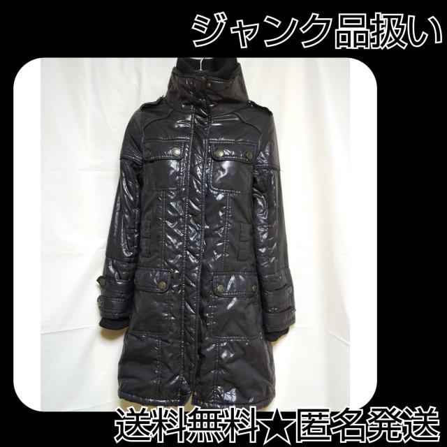 Layla Rose★中綿ロングコート★中古品★黒【ジャンク品扱い】 < 女性ファッション  Layla Rose★中綿ロングコート★中古品★黒【ジャンク品扱い】  < 女性ファッションの