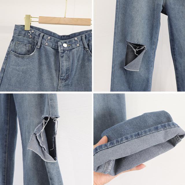 送料無料 新品 デニムパンツ ダメージ ジーンズ 春夏秋 < 女性ファッション  送料無料 新品 デニムパンツ ダメージ ジーンズ 春夏秋 < 女性ファッションの