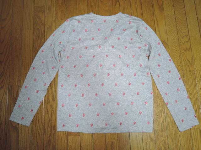 HYSTERIC GLAMOUR ヒステリックグラマー × ローリングストーンズ カーディガン M 灰 薄手 ドット柄 < ブランド  HYSTERIC GLAMOUR ヒステリックグラマー × ローリングストーンズ カーディガン M 灰 薄手 ドット柄 < ブランドの