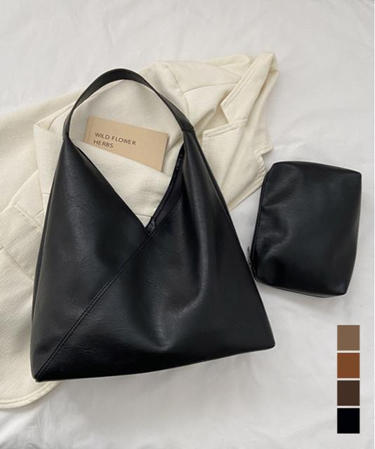 送料無料 新品 トートバッグ ポーチ付き 無地バッグ < 女性ファッション  送料無料 新品 トートバッグ ポーチ付き 無地バッグ  < 女性ファッションの